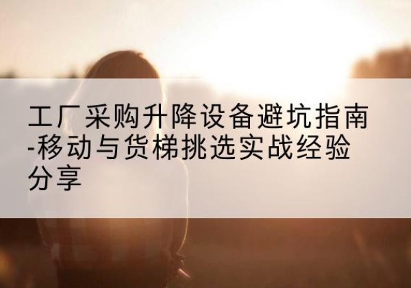 大武口移动式升降机怎么选-工厂采购升降设备避坑指南-移动与货梯挑选实战经验分享